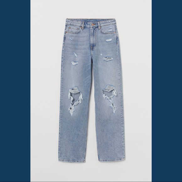 H&M Loose Straight High Jeans - Picture 1 of 7